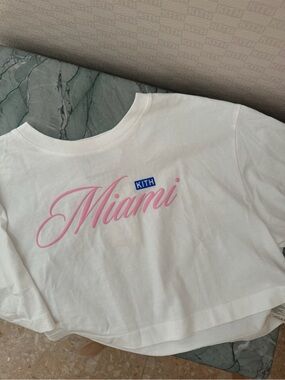 Kith Miami Fei Cropped Tee NWT